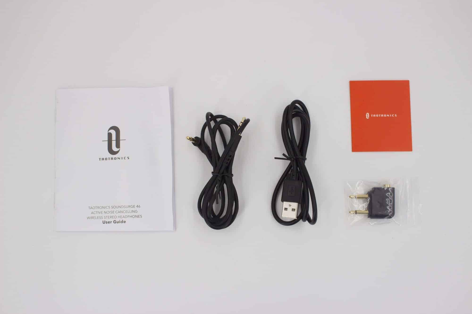 TaoTronics TT-BH046(SoundSurge 46)藍牙降噪耳機推薦 配件
