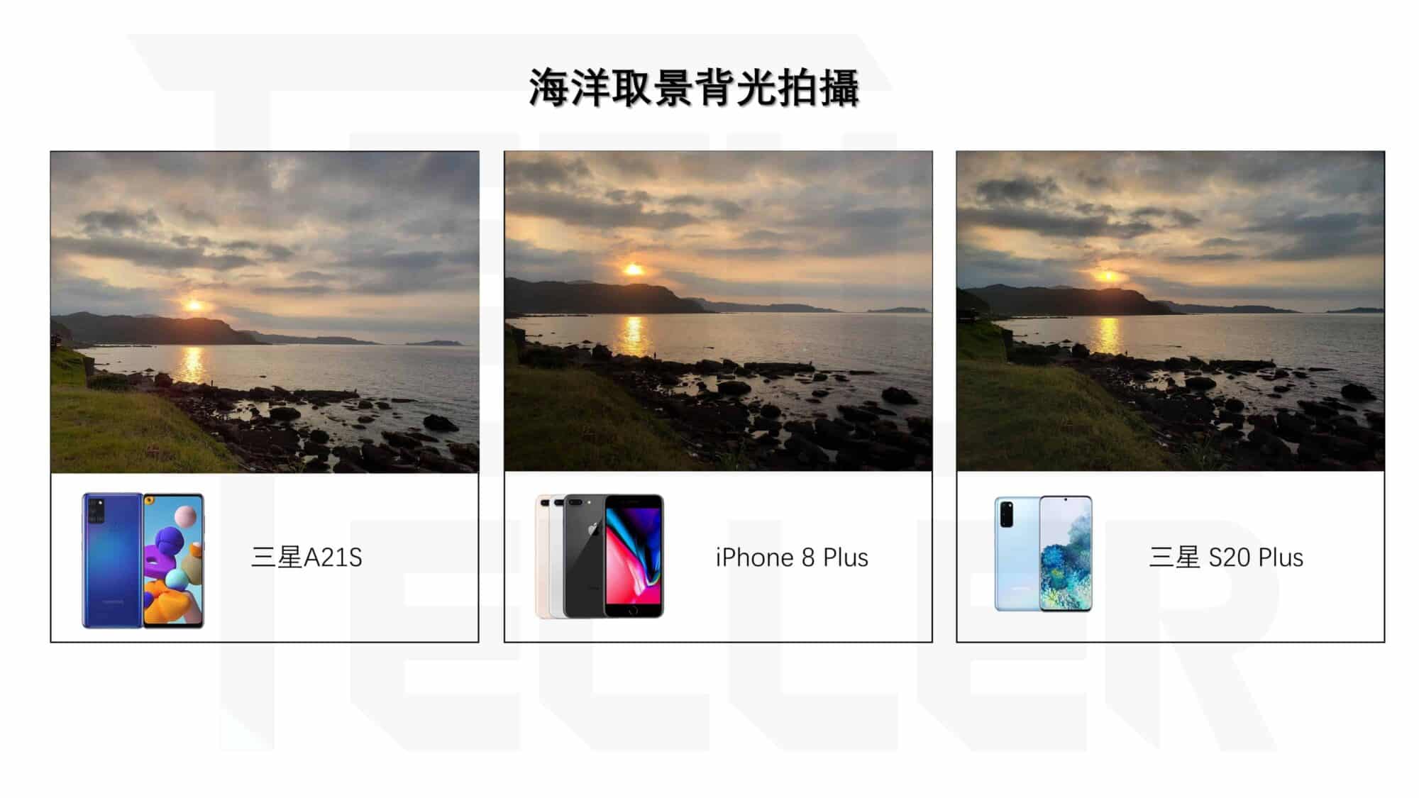 Samsung Galaxy A21S-拍照實測1-海洋取景背光